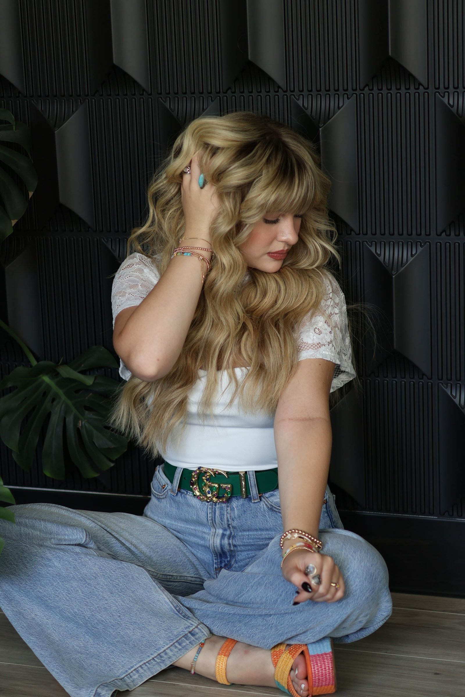 Dimensional blonde fall hair color at Glam.Is.On Salon